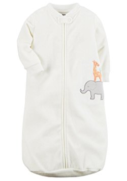 Carter's Unisex Baby Fleece Sleepbag Sleepsuit (0-9 Months, Ivory)