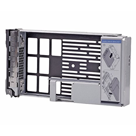 CISNO 3.5" SAS/SATA Hard Drive Tray Caddy With 2.5'' Adapter for Dell Poweredge R320, R420, R720, T320, T420, T620 Servers F238F