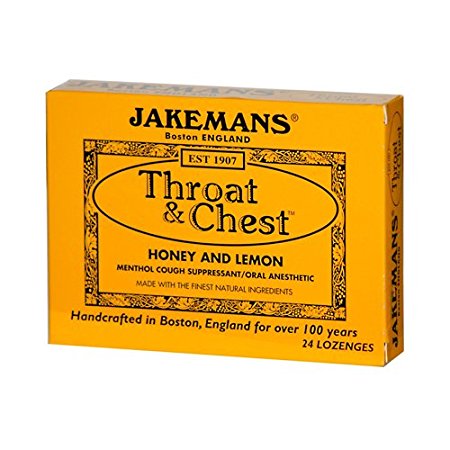 Jakeman's: Throat & Chest Honey & Lemon Lozenges, 24 ct
