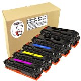 YoYoInk Remanufactured Laser Toner Cartridges Replacement for HP 305X High Yield CE410X CE411A CE412A CE413A 5 Pack 2 Black 1 Cyan 1 Yellow 1 Magenta