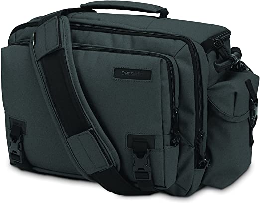 Pacsafe Camsafe Z15 Anti-Theft Camera and Tablet Shoulder Bag, Charcoal