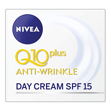 NIVEA Q10 Anti-Wrinkle Day Face Cream SPF15, 50 ml, Pack of 3