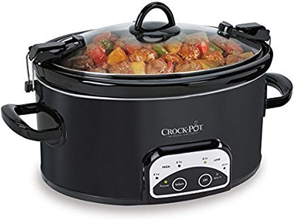 Crock-Pot Programmable 6 Quart Slow Cooker - Black