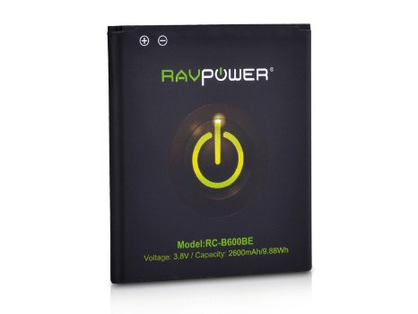 RAVPower 2600mAh Li-ion Battery for Samsung Galaxy S4 with NFC