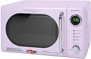 Nostalgia NRMO7LV6A Microwave Oven, 0.7 Cu. Ft, Lavender