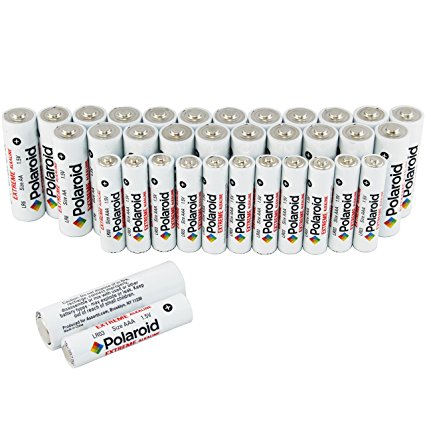 Polaroid AA & AAA Batteries Extreme Alkaline (36 Pack)