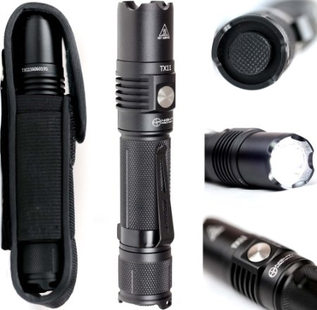 Night Provision TX11 Tactical Flashlight Torch Cree XPL-HD 1000 Lumen LED