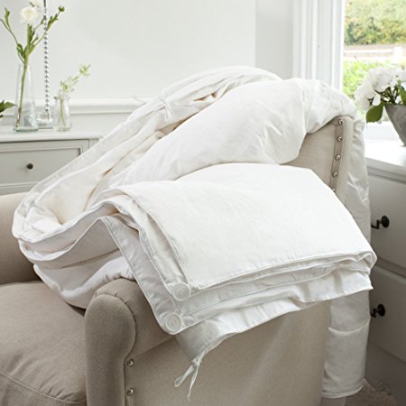 Jasmine Silk All Season Combination (9 Tog + 4.5 Tog) 100% Mulberry Silk Filled Duvet Quilt - Double or Queen (200 x 200cm)