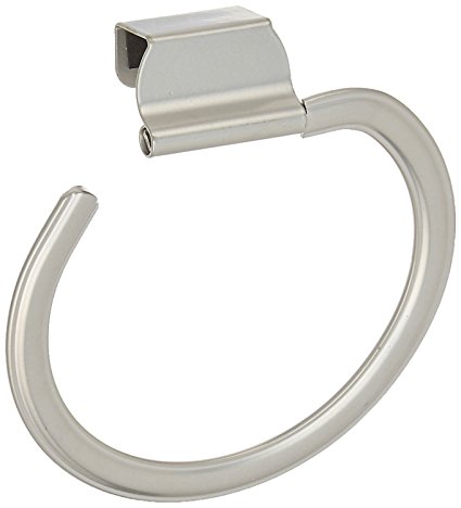 Spectrum Diversified Ashley Towel Ring, Over the Cabinet Door, Satin Nickel