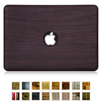 MacBook Air 13 Case, YMIX Smooth Plastic Hard Shell Protective Case Cover for Apple MacBook Air 13.3 inches (A1466 & A1369) (Wood Grain E)