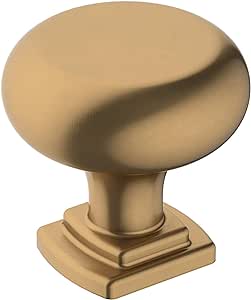 Amerock | Cabinet Knob | Champagne Bronze | 1-1/4 inch (32 mm) Diameter | Surpass | 1 Pack | Drawer Knob | Cabinet Hardware