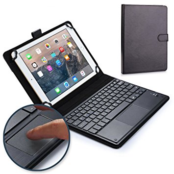 Asus Zenpad Z10 keyboard case, COOPER TOUCHPAD EXECUTIVE 2-in-1 Wireless Bluetooth Keyboard Mouse Leather Travel Cases Cover Holder Folio Portfolio   Stand ZT500KL (Black)