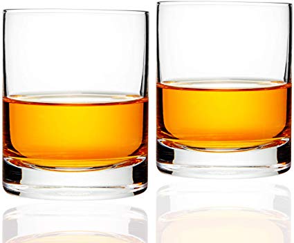 Jillmo&nbsp;Old&nbsp;Fashioned&nbsp;Whiskey&nbsp;Glasses, 12oz&nbsp;Heavy&nbsp;Weighted Base&nbsp;Rock&nbsp;Glasses&nbsp;Set&nbsp;of&nbsp;2