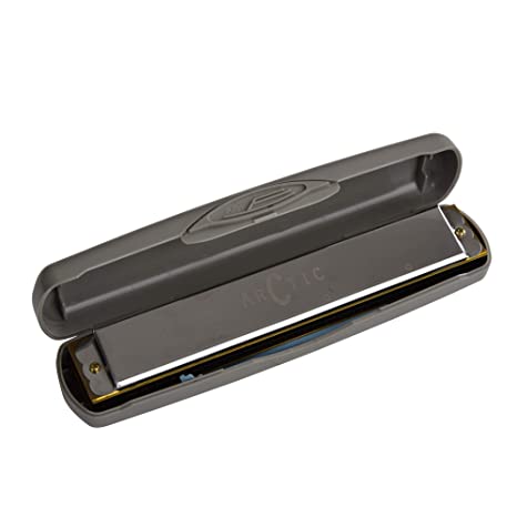 ARCTIC AR-HA-24 C Scale 24-hole Premium Harmonica/Mouth Organ with Case and Cloth for Professional and Amateurs. Ultra premium finish and durable built