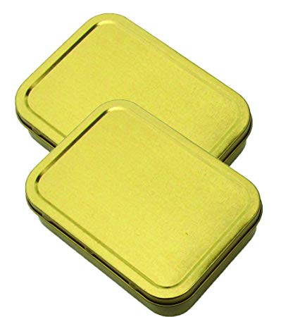 Best Glide ASE Large Survival Kit Tin (Gold) - 2 pack