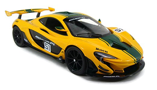McLaren P1 GTR RC Remote Control Sport Car Model Working Lights 2.4 GHz 1:14 Scale YELLOW/GREEN color