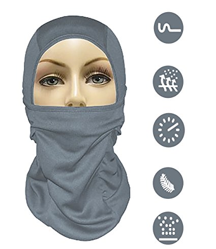 MJ Gear Balaclava Ski Mask [9in1] Full Face Mask Motorcycle Balaclava, Running Mask for Cold or Hot Weather Life Time Warranty