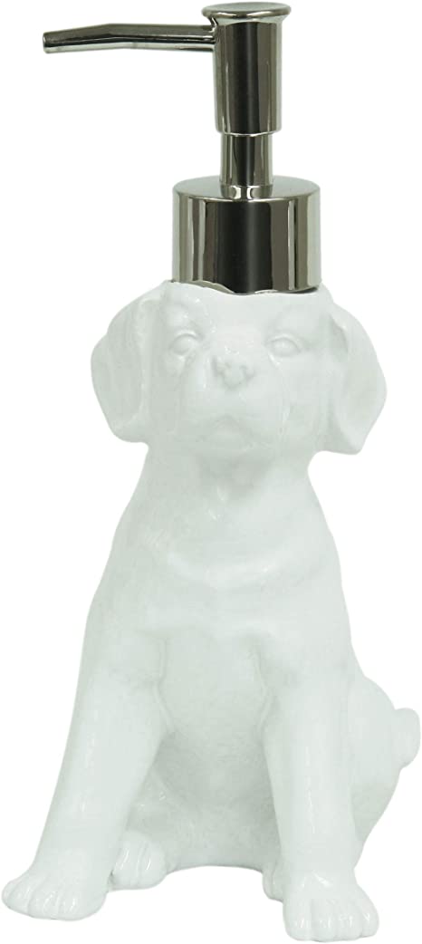 Bacova Guild Labrador Lotion Dispenser, White