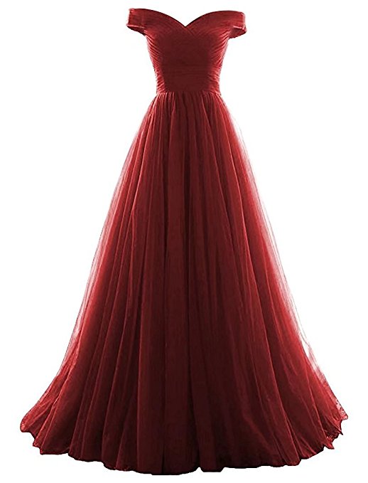 VICKYBEN VKBRIDAL Women's A-line Tulle Prom Formal Evening Homecoming Dress Ball Gown