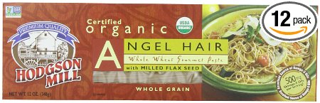 Hodgson Mill, Organic Whole Wheat Angel Hair Pasta, 12- ounce (Pack of 12)