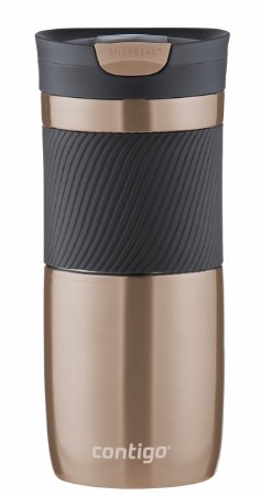 Contigo Snapseal Vacuum-insulated Stainless Steel Travel Mug, 16-ounce, Latte