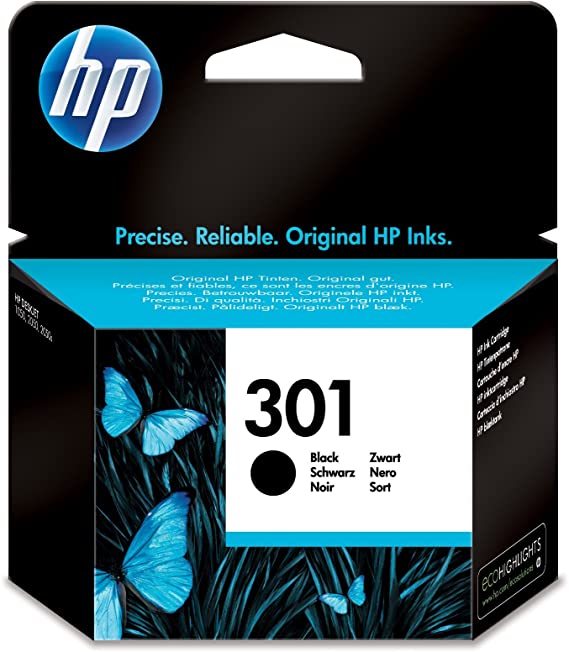 HP CH561EE 301 Original Ink Cartridge, Black, Single Pack