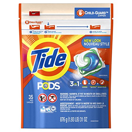 Tide PODS Original Scent HE Turbo Laundry Detergent Pacs, 31 Ounce