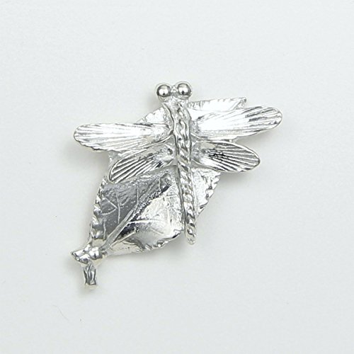 Dragonfly Scarf Pin with Magnetic Back Closure - No holes in Clothes - Handcrafted Pewter Made in USA