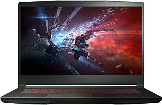 Newest MSI GF63 Thin 15.6" FHD Gaming Laptop, 10th Gen Intel 4-Core i5-10300H up to 4.5GHz(Beat i7-7920HQ), NVIDIA GTX 1650 MaxQ, 16GB DDR4, 512GB NVMe SSD, Ethernet, WiFi 6, HDMI, USB-A&C, Win10