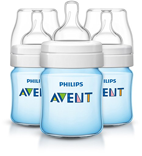 Philips Avent Anti-colic  Baby Bottles Blue, 4oz, 3 Piece