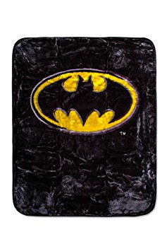 Batman Emblem Luxury Plush Blanket Super Soft 43" x 51" 100% Polyester Fiber