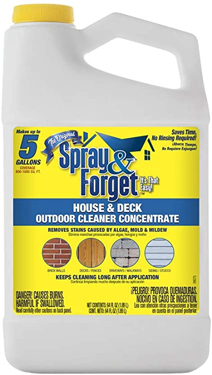 Spray & Forget SFDCH01 64oz Outdoor Cleaner, White