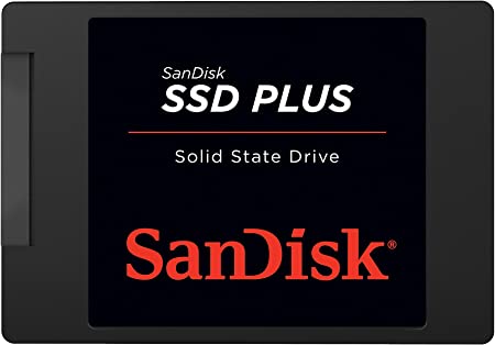 SanDisk SSD Plus 1TB Internal SSD - SATA III 6GB/s, 2.5 inch / 7mm - SDSSDA-1T00-G26,Black