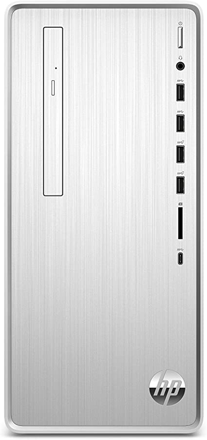 HP Pavilion Desktop Computer, Intel Core i5-9400, 12GB RAM, 1TB Hard Drive, 256 GB SSD, Windows 10 (TP01-0050, Silver)