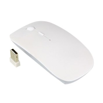 TopCase White USB Optical Wireless Mouse for Macbook (pro,air) and All Laptop