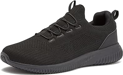 Avia Anchor SR Mesh Slip On Black Non Slip Shoes for Men, Water Resistant Mens Work Shoes & Restaurant or Food Service Sneakers - Med or Wide Comfortable Slip Resistant Work Shoes Men, Safety Footwear