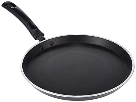 Pigeon by Stovekraft Non-Stick Forged Flat Tawa 280, 26 cm (Black)