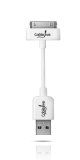 CableJive iStubz SyncCharge Cable for iPod iPhone iPad White - 7cm