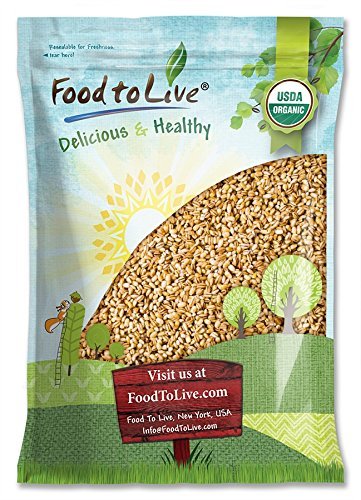 Organic Pearl Barley, 6 Pounds - Hulled, Non-GMO, Kosher, Raw, Vegan