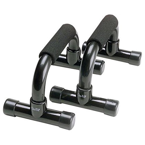 1 pair of Push Up Bars - Fitness / Exercise, Strength Training, Bars/Stands/Handles, Grey and black colour