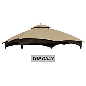 ABCCANOPY 10'x12' Replacement Canopy Gazebo Shelter Top Roof for the Lowe's 10' x 12' Gazebo Model #GF-12S004BTO Replacement Canopy Top (Brown)