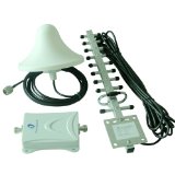 New 55db gain 1700MHz AWS 3G 4G Mobile Cell Phone Signal Booster Repeater Amplifier Kit with Outdoor Yagi Antenna and indoor Omni-directional Ceiling Dome Antenna