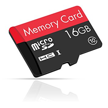 OurSea 16GB microSDHC Flash Card with SD Adapter OSSD-00816 (Red / Black) - Class 10