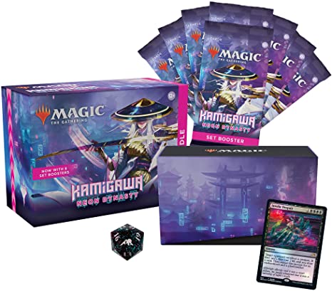 Magic The Gathering Kamigawa: Neon Dynasty Bundle | 8 Set Boosters   Accessories