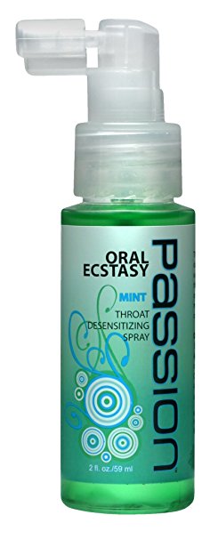 Passion Lubes Oral Throat Desensitizing Spray, 2 Ounce