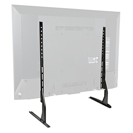 Mount Factory Modern Tabletop TV Stand - Universal Flat Screen Base Replacement for 24" 32" 40" 42" 50" 55" 60" 65" Screens
