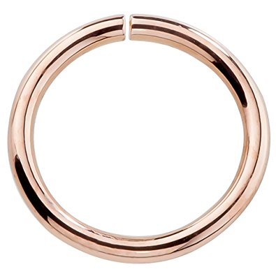 14K Rose Gold Seamless Ring Nose Cartilage or Earring Hoop 22 Gauge