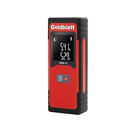 Goldbaltt 50Ft Laser Distance Measure Digital Laser Tape Measure