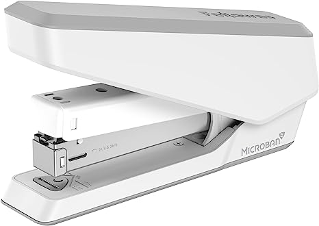 Fellowes LX850 EasyPress Office Stapler, Full Strip Effortless One-Touch Stapler for Classroom, Home and Office, Holds Full Strip of Staples, 25 Sheet Capacity, White