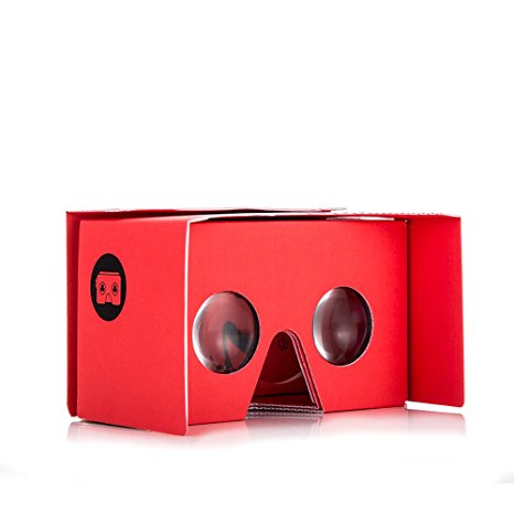 v2.0 I AM CARDBOARD® VR CARDBOARD KIT - Inspired by Google Cardboard v2 (Red)